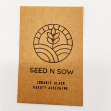 Load image into Gallery viewer, Organic Black Beauty Aubergine Vegetable Seeds - 55 Per Pack
